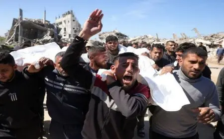 استشهاد 8 فلسطينيين جراء قصف الاحتلال الإسرائيلي على غزة وخان يونس