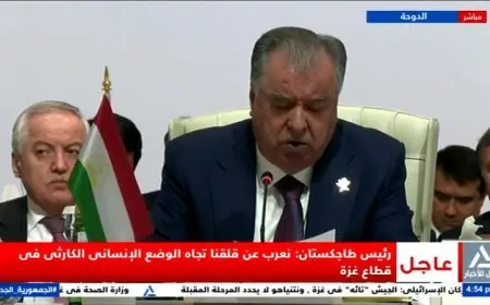 رئيس طاجيكستان يندد بالعدوان الإسرائيلي على قطر ويعتبره انتهاكًا خطيرًا للقانون الدولي