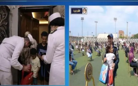 الداخلية تقدم حقائب مدرسية للأطفال المستحقين في مبادرة كلنا واحد