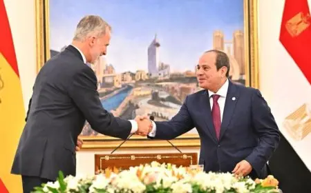 الرئيس السيسي يستضيف ملك إسبانيا في مأدبة عشاء فاخرة بمنطقة الهرم