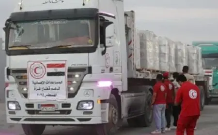 الهلال الأحمر المصري يعلن عن دخول أكثر من 571 ألف طن من المساعدات الإنسانية إلى غزة