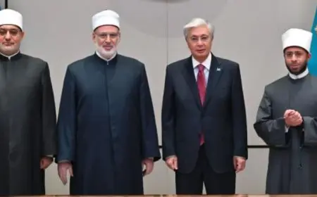 استقبال رئيس كازاخستان لوزير الأوقاف ووكيل الأزهر والمفتي يعزز التعاون الديني والثقافي