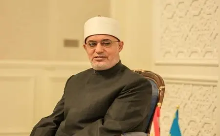 عياد يؤكد ان دار الإفتاء تفتح أبوابها لتعزيز التعاون مع المؤسسات الدينية في كازاخستان