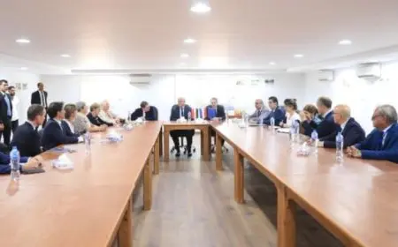 وزير التعليم العالي يستعرض فرص التعاون مع وفد مجلس الشيوخ والسفير الفرنسي