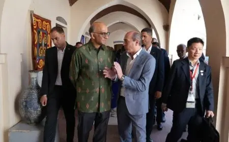 زيارة الرئيس السنغافوري لمصر تنطلق بمركز الحرف اليدوية في الفسطاط