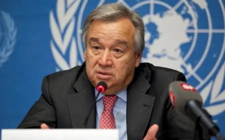 الأمم المتحدة تؤكد دعم جوتيريش لحل الدولتين كأفضل خيار لإنهاء الصراع