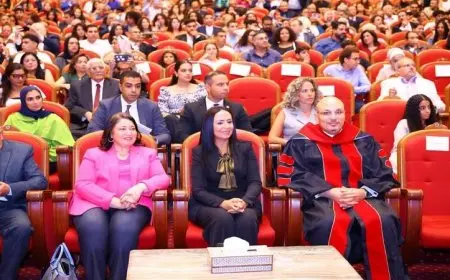 احتفالية تخرج طالبات كلية رمسيس للبنات بحضور وزيرة التضامن الاجتماعي