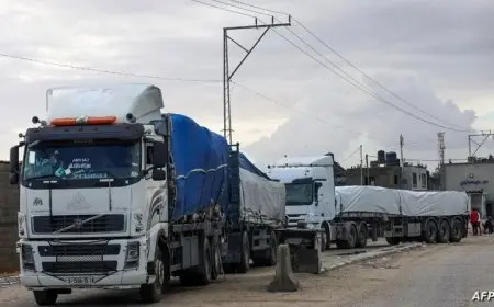 استئناف تدفق المساعدات الإنسانية إلى غزة لدعم الفلسطينيين