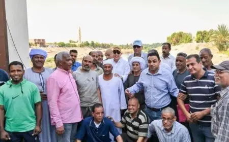 وزير الري ومحافظ أسوان يزوران محطة ري رقم 1 في مشروع وادي النقرة لتعزيز التنمية الزراعية