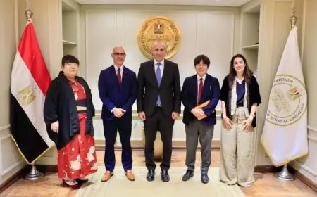 وزير التعليم يناقش مع ممثل جامعة هيروشيما فرص التعاون في التعليم المشترك