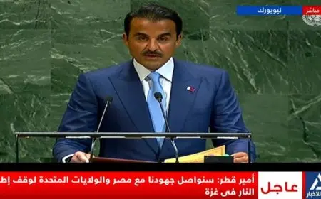 أمير قطر ينتقد سياسات إسرائيل ويؤكد التزامه بدور الوساطة مع مصر وأمريكا