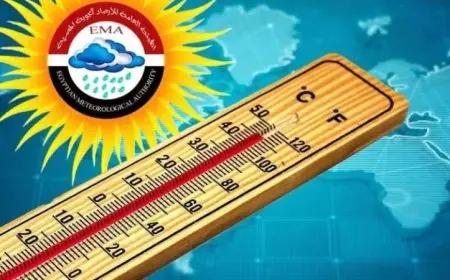 الأرصاد الجوية تعلن عن طقس حار رطب نهارًا ومعتدل ليلاً مع توقعات بدرجات حرارة تصل إلى 31 في القاهرة
