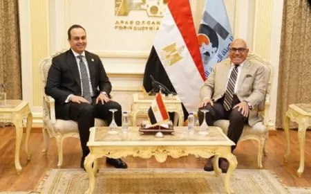 السبكي يناقش مع رئيس العربية للتصنيع سبل تعزيز التكامل في مجالات الصناعة والتكنولوجيا