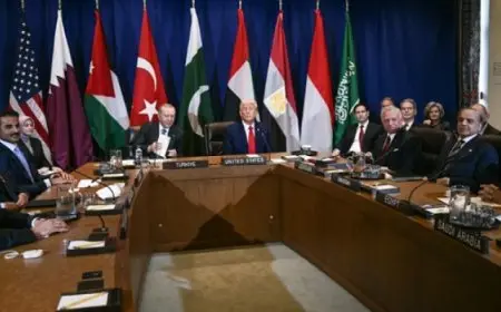 ترامب خلال اجتماع مع قادة دول عربية وإسلامية : نعمل على إنهاء الحرب فى غزة