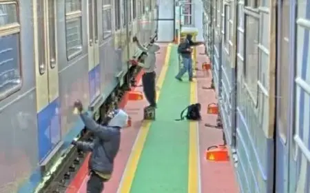 روسيا تعتقل مجموعة من رسامى الجرافيتى بسبب تلوين عربات المترو