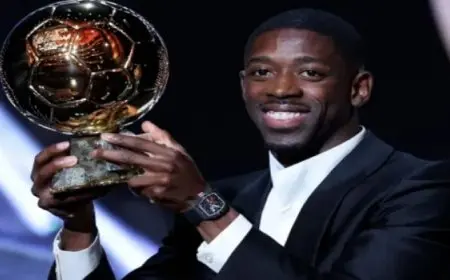 رسميا.. ديمبلى يتوج بالكرة الذهبية لعام 2025