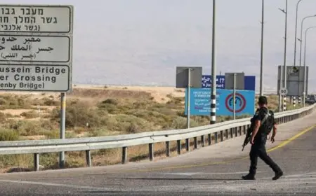 إسرائيل تغلق معبر اللنبى الحدودى بين الضفة الغربية والأردن لحين إشعار آخر