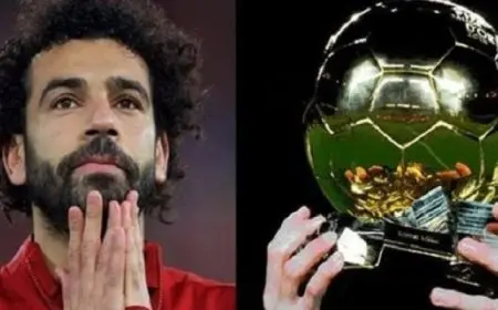 فيتو للمرة الخامسة، محمد صلاح فى قائمة الـ10 الأوائل لجائزة الكرة الذهبية