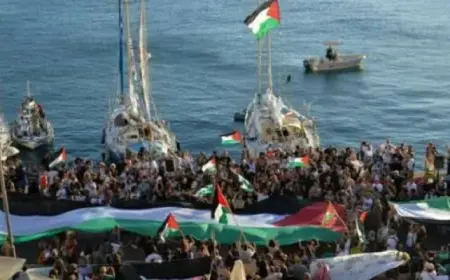 أسطول الصمود: نبحر ببطئ فى المياه الإقليمية اليونانية وسط تحليق للمسيّرات