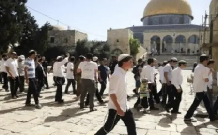 عشرات المستوطنين يقتحمون باحات الأقصى واعتقال ما لا يقل عن 15 فلسطينيا من مدن الضفة