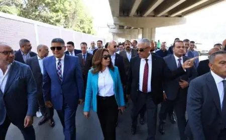 عوض والنجار يتابعان أعمال تطوير المنطقة المحيطة بمستشفى بولاق الدكرور العام