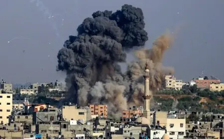 استشهاد 12 فلسطينيا في قصف صهيوني على خان يونس وقطاع غزة