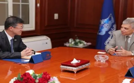 الفريق أسامة ربيع يتعاون مع شركة صينية لتعزيز تطوير الترسانات والشركات التابعة للهيئة