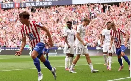 أتلتيكو مدريد والريال يتألقان في شوط أول مثير خلال ديربي الدوري الإسباني فيديو