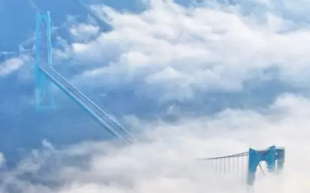 افتتاح الصين لأطول جسر في العالم يشعل حركة المرور