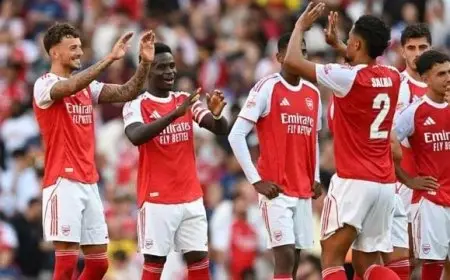 تشكيلة أرسنال الرسمية بقيادة ساكا لمواجهة نيوكاسل في الدوري الإنجليزي الممتاز