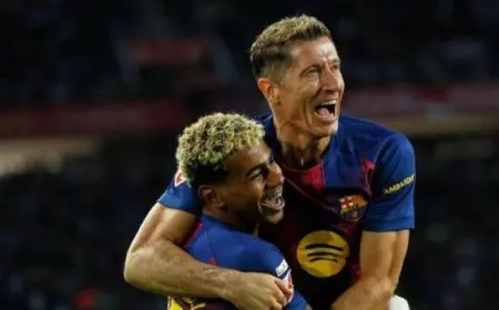 برشلونة يحصد نقاط غالية ويتصدر الدوري الإسباني بعد انتصار مثير على ريال سوسيداد فيديو