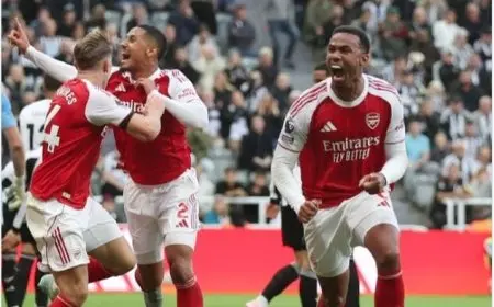 ريمونتادا مثيرة تقود أرسنال لتحقيق انتصار صعب أمام نيوكاسل في الدوري الإنجليزي الممتاز فيديو