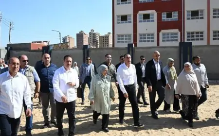 مدبولي يقوم بجولة تفقدية لمشروعات إنشاء المدرسة المصرية اليابانية الجديدة في شبين الكوم