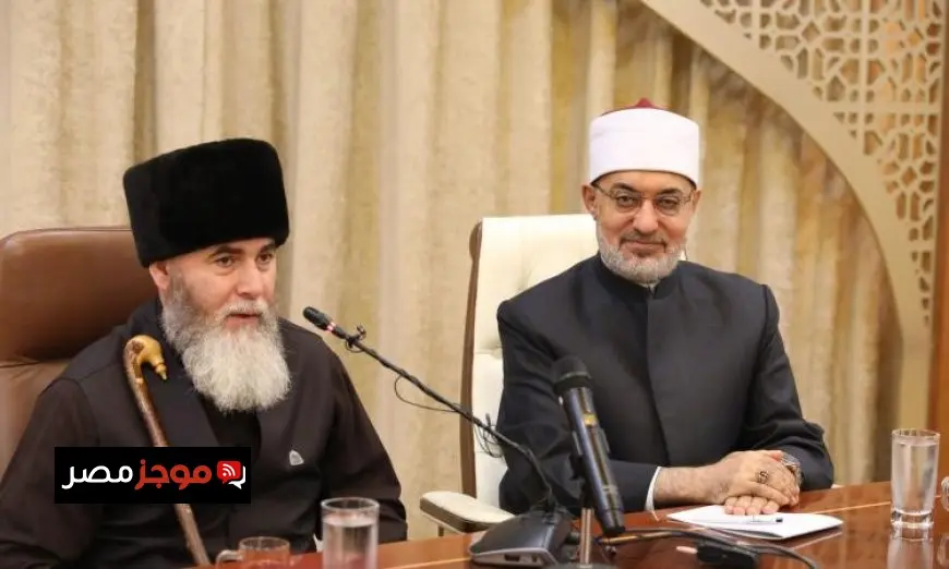 مفتي الجمهورية يستقبل مفتي الشيشان لتعزيز أفق التعاون المشترك بين البلدين