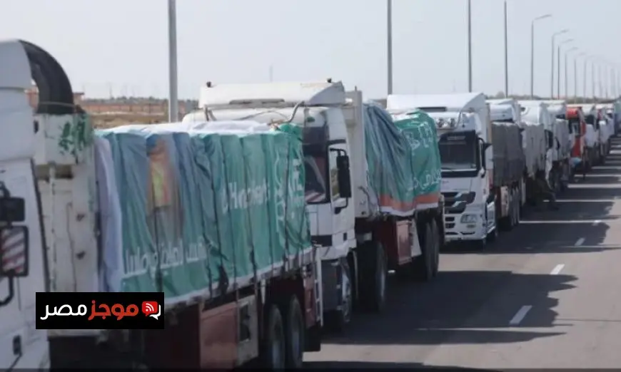استئناف دخول المساعدات الإنسانية إلى قطاع غزة عبر ميناء رفح البري