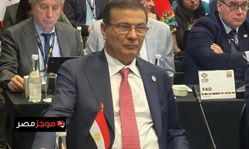 وزير الزراعة يساهم في تصديق الإعلان الوزاري لتعزيز الأمن الغذائي