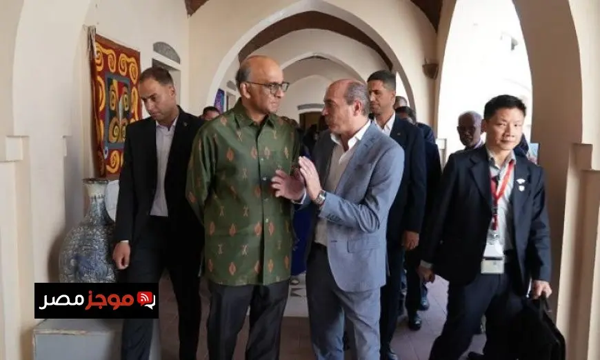 زيارة الرئيس السنغافوري لمصر تنطلق بمركز الحرف اليدوية في الفسطاط