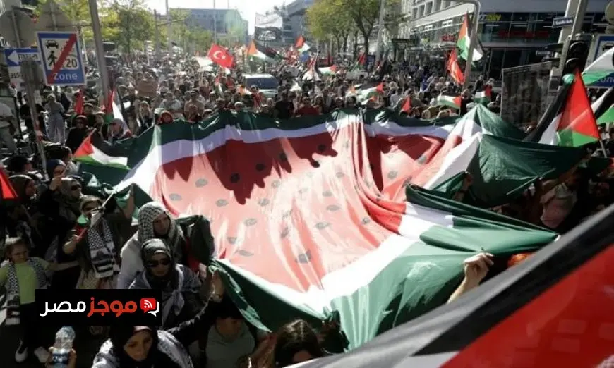 تظاهرة حاشدة في فيينا ضد الهجوم الإسرائيلي في غزة