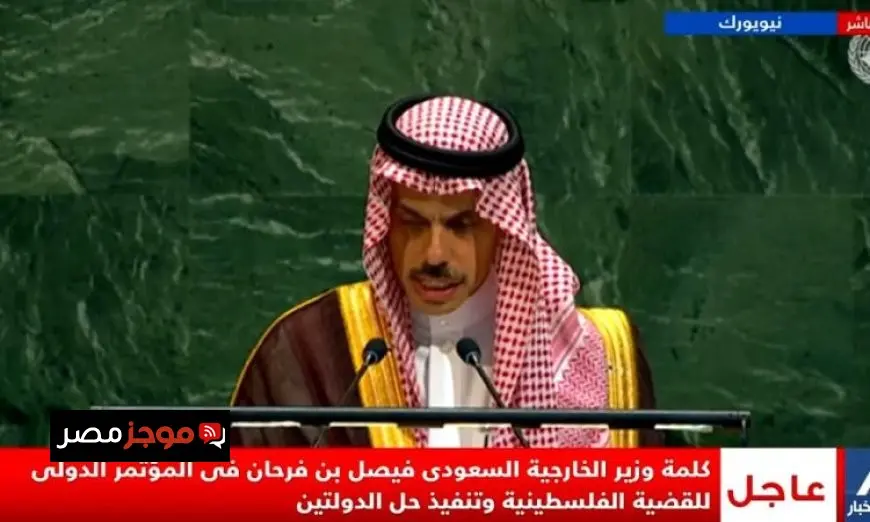 وزير الخارجية السعودي يؤكد أن مؤتمر حل الدولتين يمثل فرصة تاريخية لتحقيق السلام في المنطقة