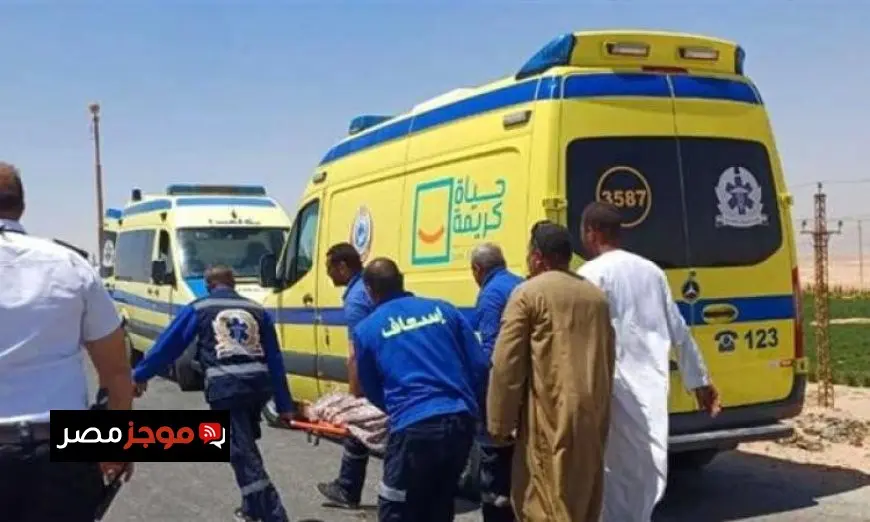 دفع 34 سيارة إسعاف للاستجابة لحادث انقلاب أتوبيس في المنيا