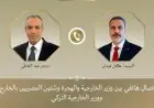 وزير الخارجية يؤكد مع نظيره التركي ضرورة تعزيز وقف إطلاق النار في قطاع غزة