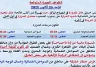 طقس الغد يظهر حرارة خريفية مع شبورة كثيفة والعظمى في القاهرة تصل إلى 30 درجة
