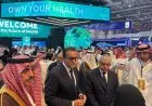 وزير الصحة يقوم بجولة ميدانية في المعرض الطبي ضمن فعاليات ملتقى الصحة العالمي بالسعودية