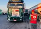 الهلال الأحمر يعلن عن قافلة زاد العزة 61 المحملة بـ 9200 طن من المساعدات للفلسطينيين