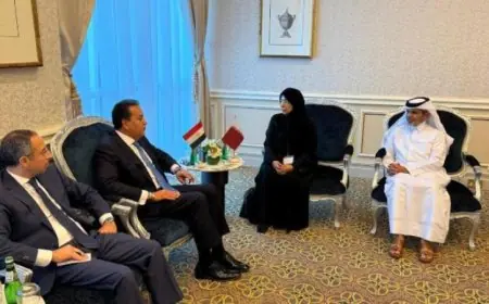 وزير الصحة يبحث سبل التعاون في الصحة المدرسية مع وزيرة التعليم القطرية