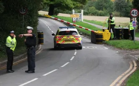 جرح أربعة أشخاص في هجوم بسكين خارج كنيس يهودي في مانشستر بحسب تقرير الشرطة البريطانية