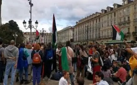 احتجاجات ضخمة وإضراب عام في إيطاليا ضد الحرب على غزة