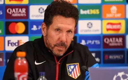 سيميوني يصرح أن ديربي مدريد سيتلاشى في ذاكرة الجميع مع بداية مباراة فرانكفورت