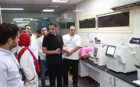 نائب وزير الصحة يثني على خدمات جراحات اليوم الواحد في دمياط في ختام جولته التفقدية