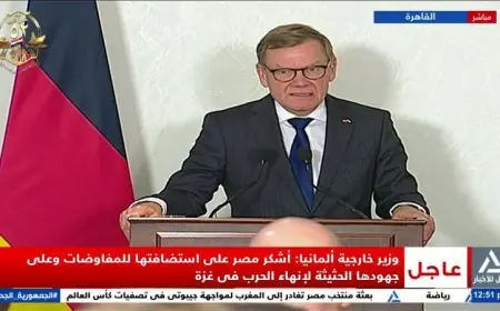 فاديفول يعبر عن شكره لمصر على استضافة المفاوضات ودورها الفعال في إنهاء الحرب في غزة